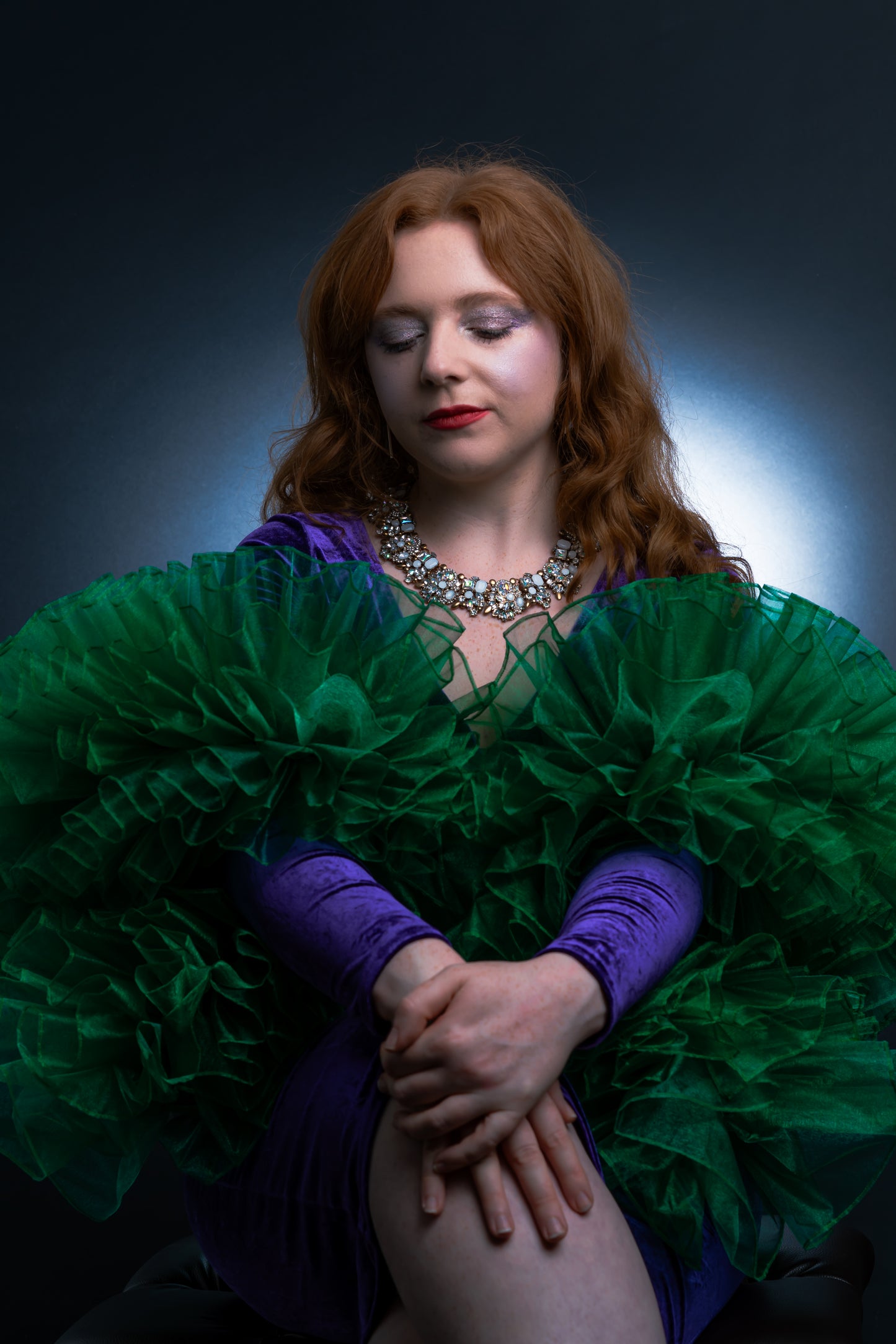 Green Organza Boa