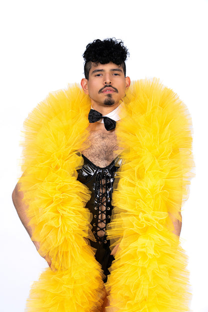 Yellow Tulle Boa