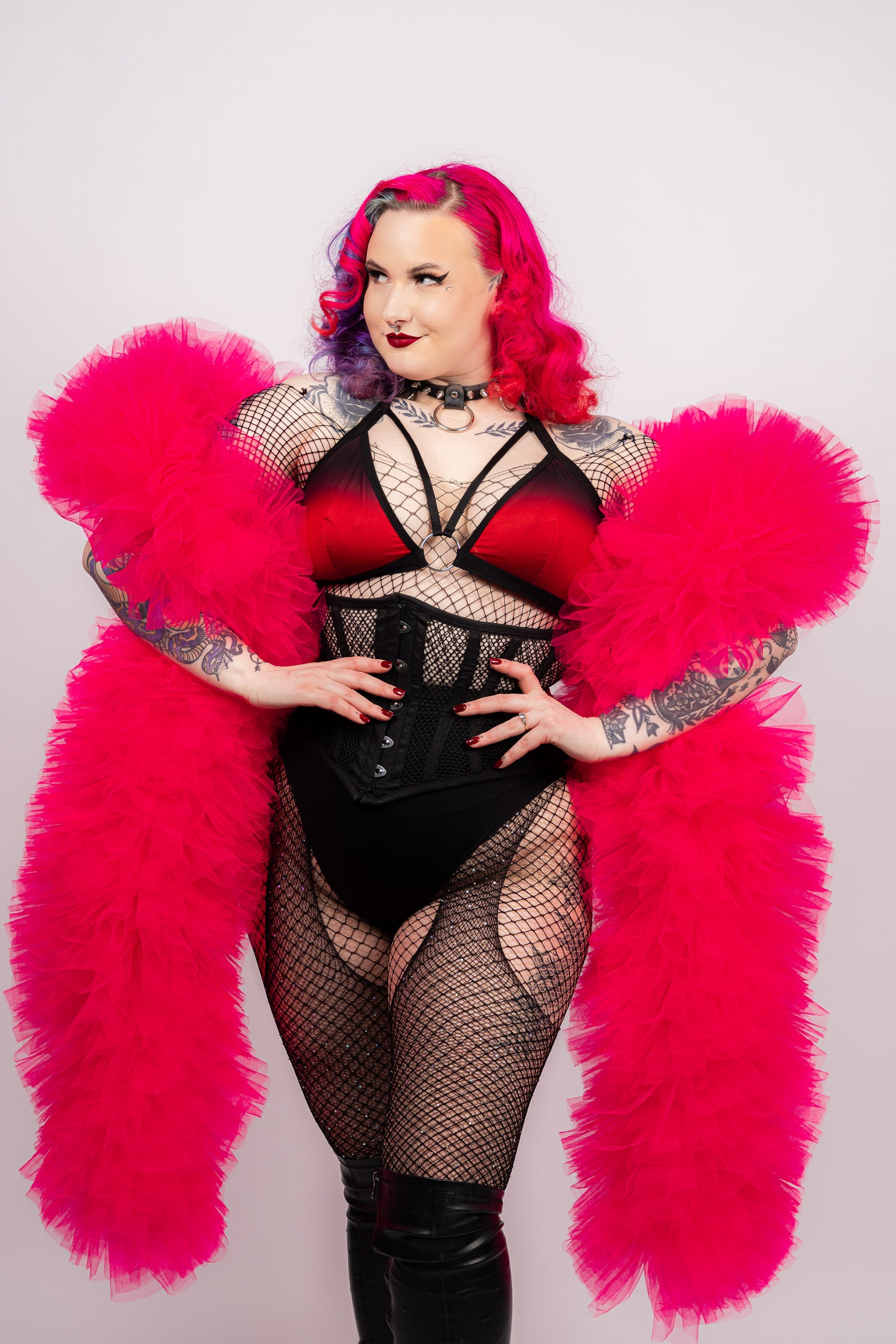 Hot Pink Tulle Boa