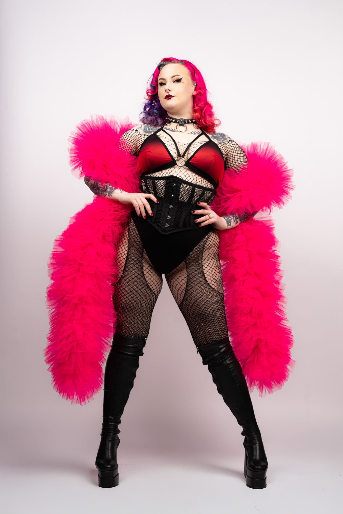 Hot Pink Tulle Boa