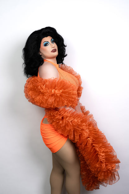 Orange Organza Boa
