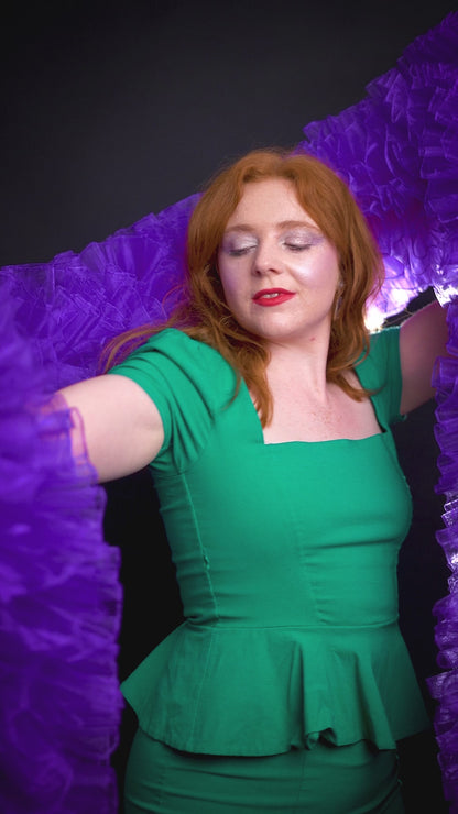 Purple Organza Boa